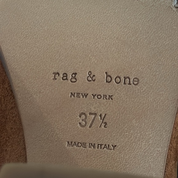 Rag & Bone Womenms Camel Brown Suede Harrow Boots with Fringe Size 37.5/7.5 - Picture 5 of 5